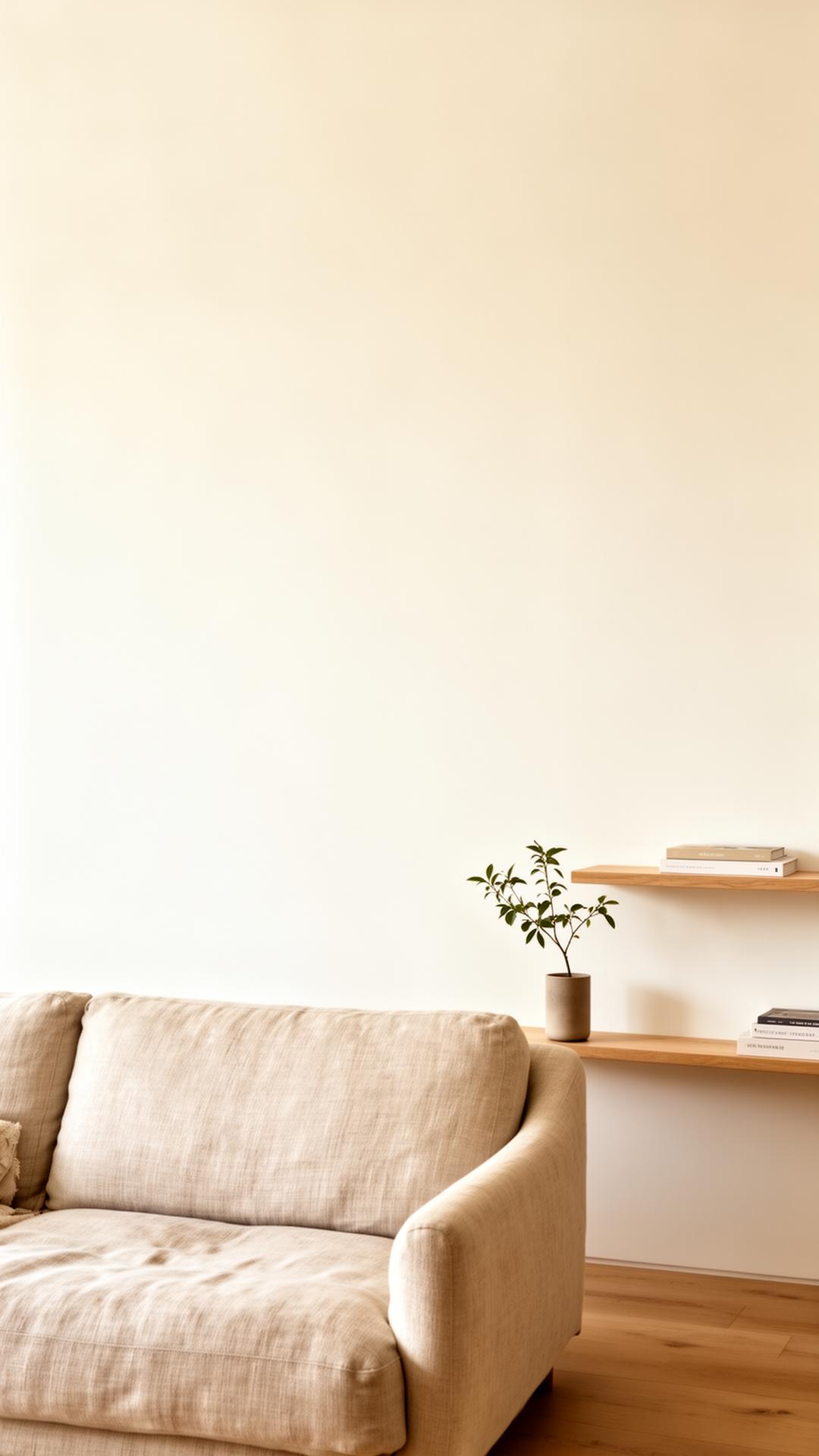 Interior minimalista e acolhedor